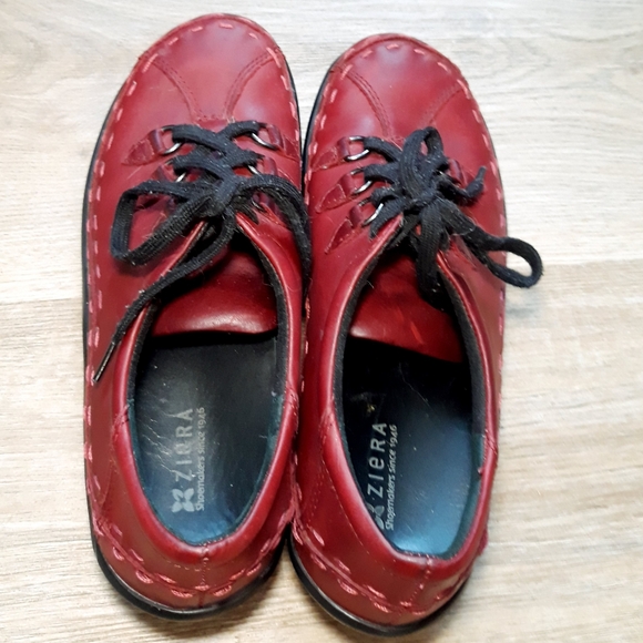 Ziera Allsorts Hiking Inspired Lace Up Shoes - Rogue Red EU 38.5 M / US 8 - Picture 12 of 16